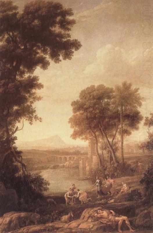 Claude Lorrain Moses Rescued from the Waters china oil painting image